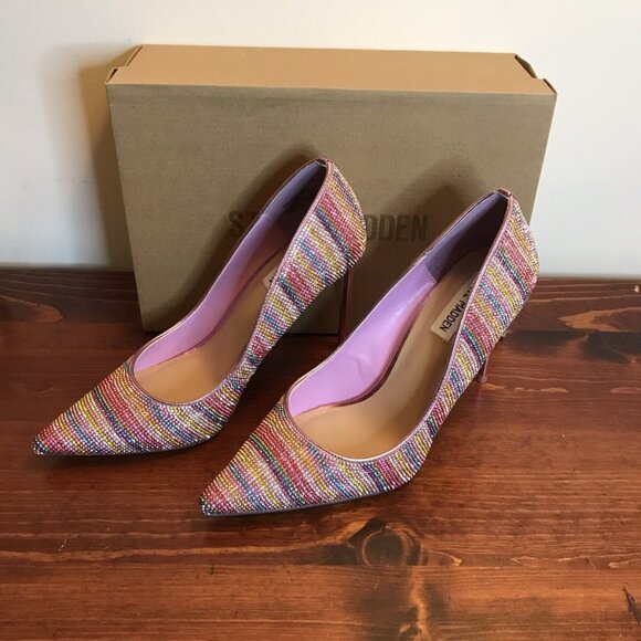 Steve Madden Vivacious PNK Multi Pointed Toe Stiletto - Picture 4 of 9